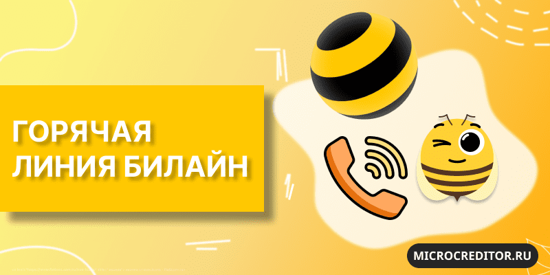 Номер телефона горячей линии Билайн